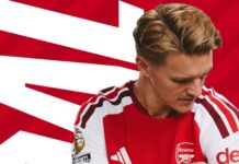 Martin Ødegaard upottaa Chelsean