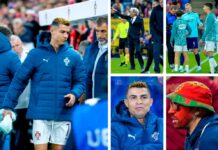 Raivostunut supertähti Cristiano Ronaldo palaa kotiin