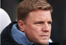 Eddie Howe on jälleen ehdolla Manchester Unitedin