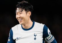Tottenhamin kannattajat ovat iloisia siitä, että Son Heung-min tekee maalinsa Etelä-Korean jalkapallohistoriaan